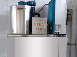 2噸不銹鋼片冰機交付湖南婁底某食品加工廠使用