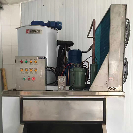 3噸片冰機交付江蘇射陽縣水產海鮮海鮮使用