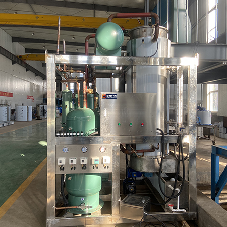 華豫兄弟5噸管冰機發貨前試機調試